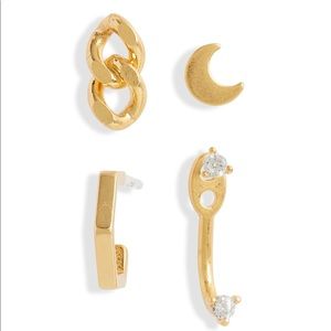Madewell | Set of 4 Mix and Match Earrings, NWT